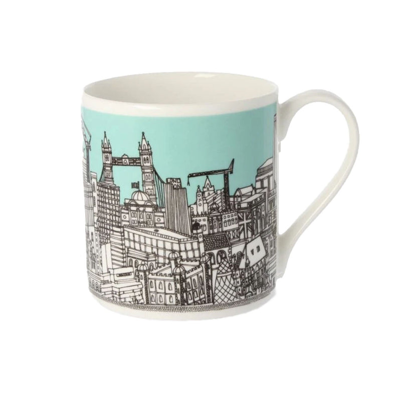 London Buildings Mug - Mint Green