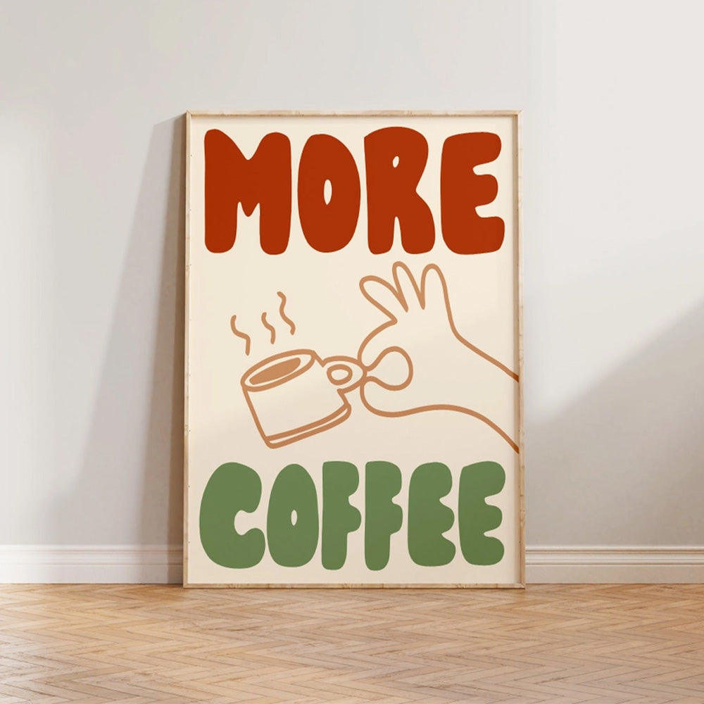 More Coffee A3 Print