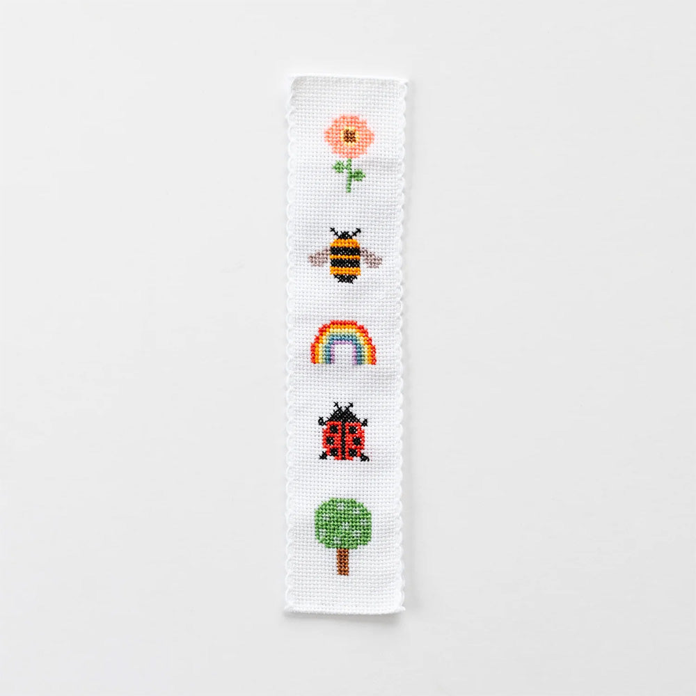 Nature Rainbow Cross Stitch Bookmark Kit