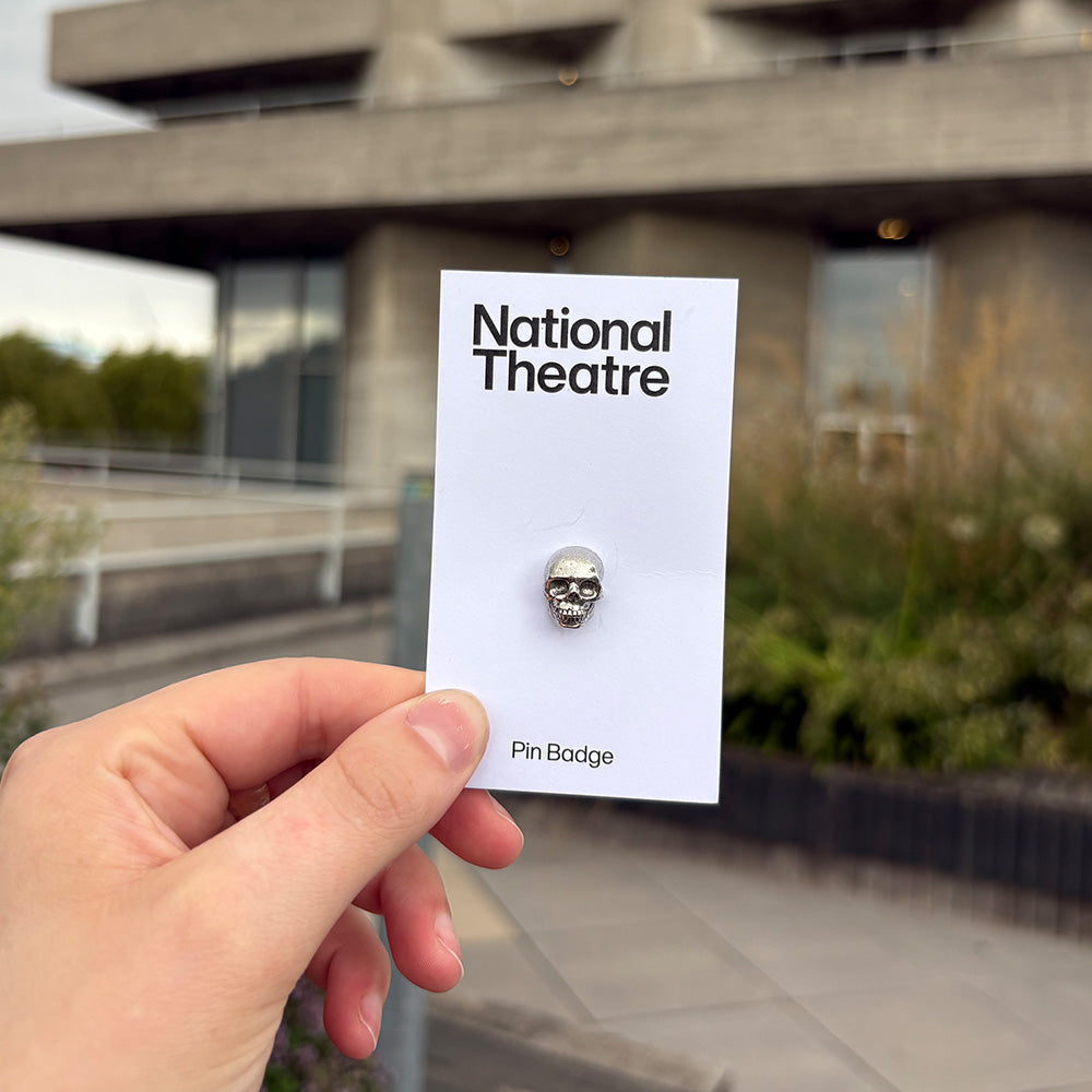 Hamlet Skull Pewter Badge