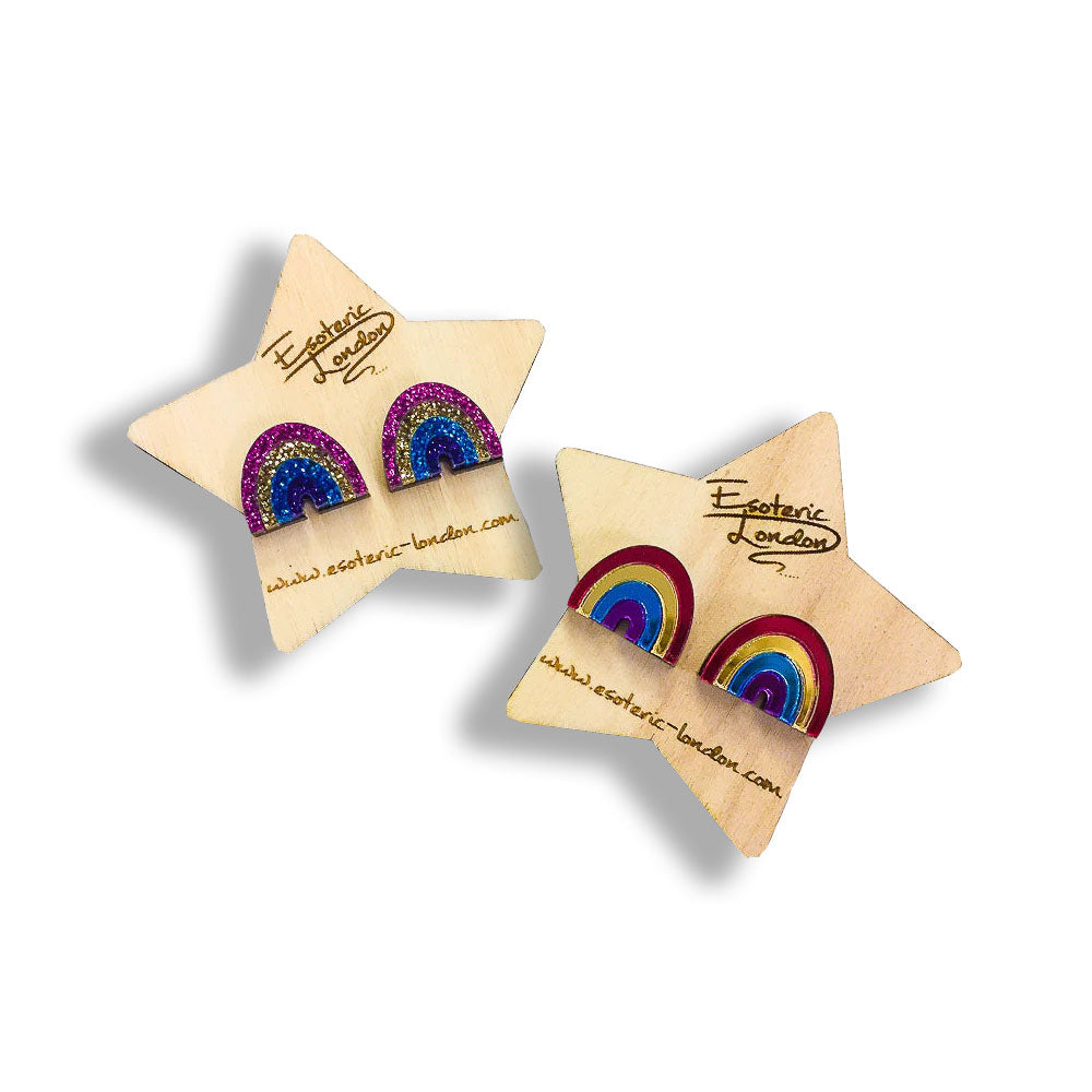 Rainbow Stud Earrings