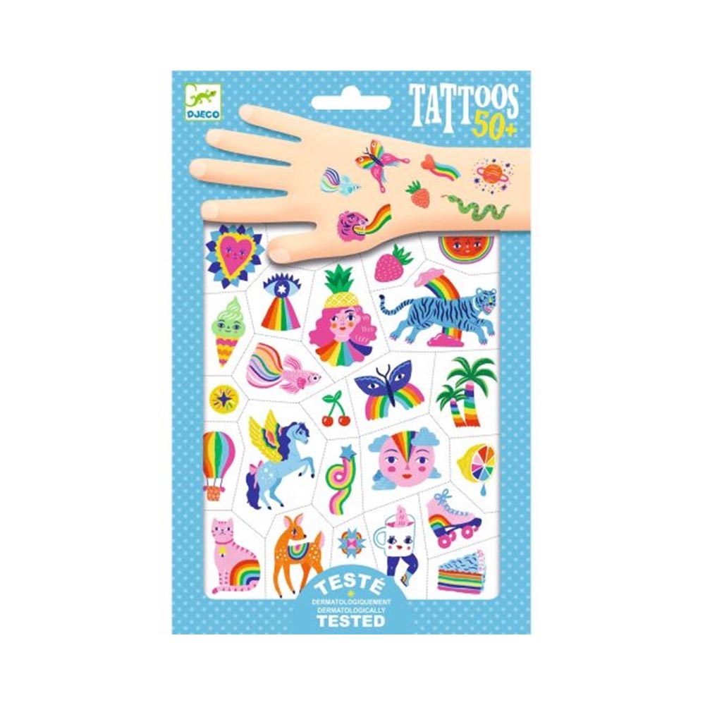 Rainbow Temporary Tattoos