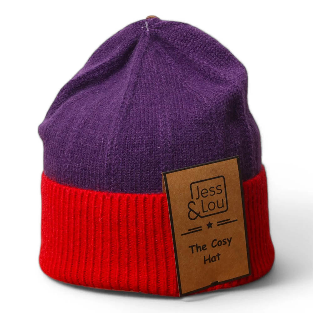 Beanie - Purple/Red