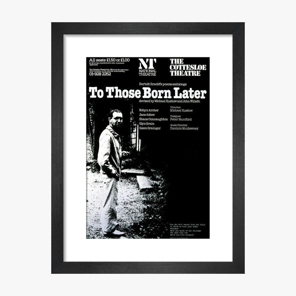 To Those Born Later 1977 Print