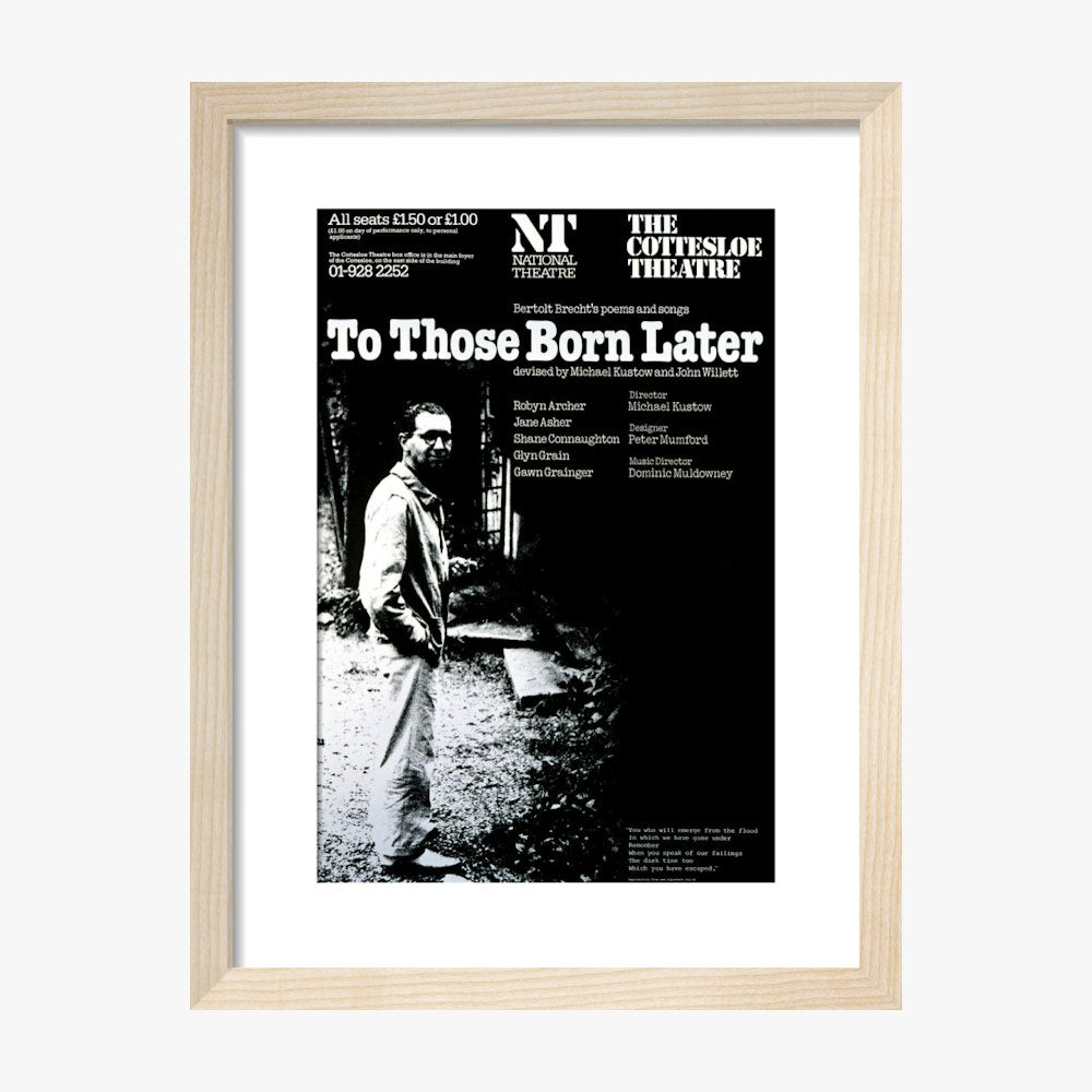 To Those Born Later 1977 Print