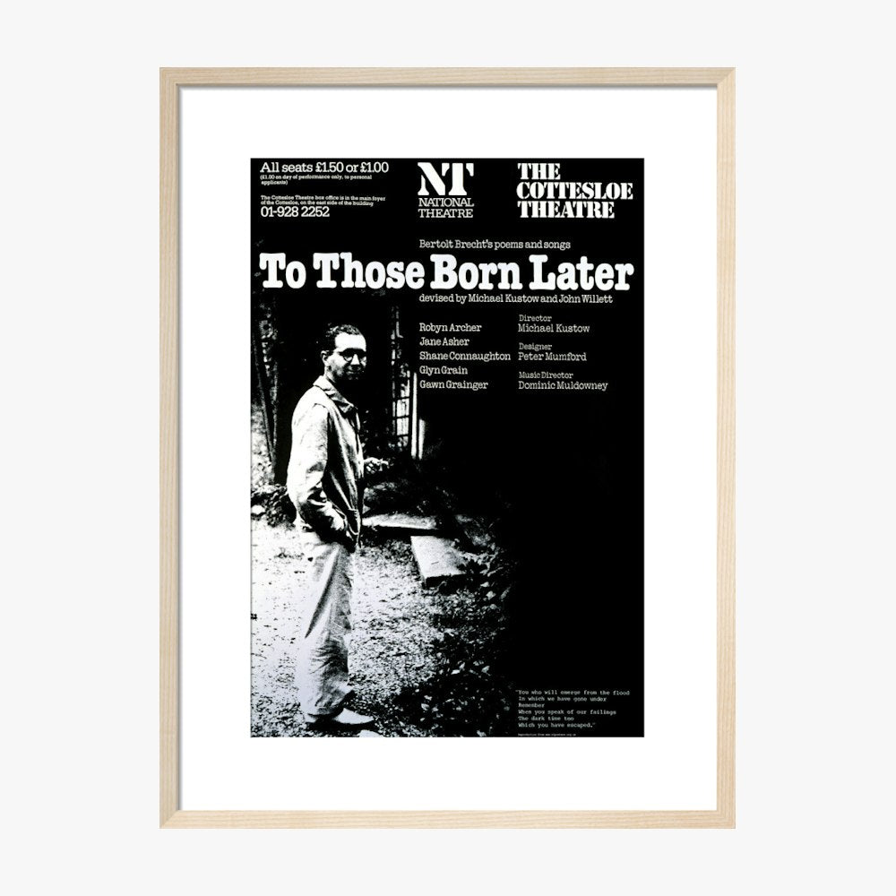 To Those Born Later 1977 Print