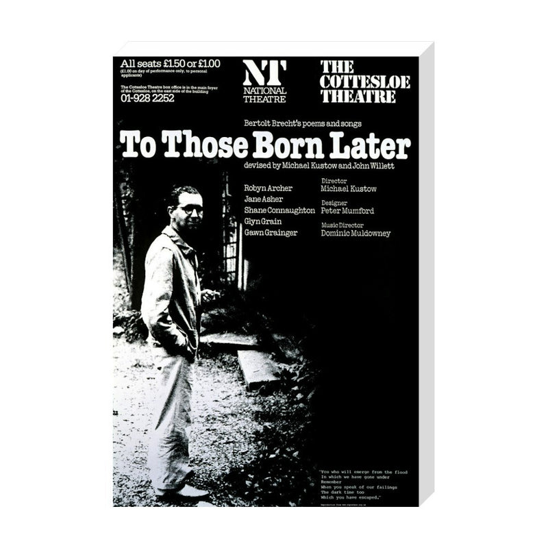 To Those Born Later 1977 Print