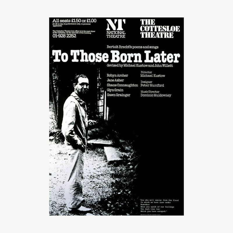 To Those Born Later 1977 Print