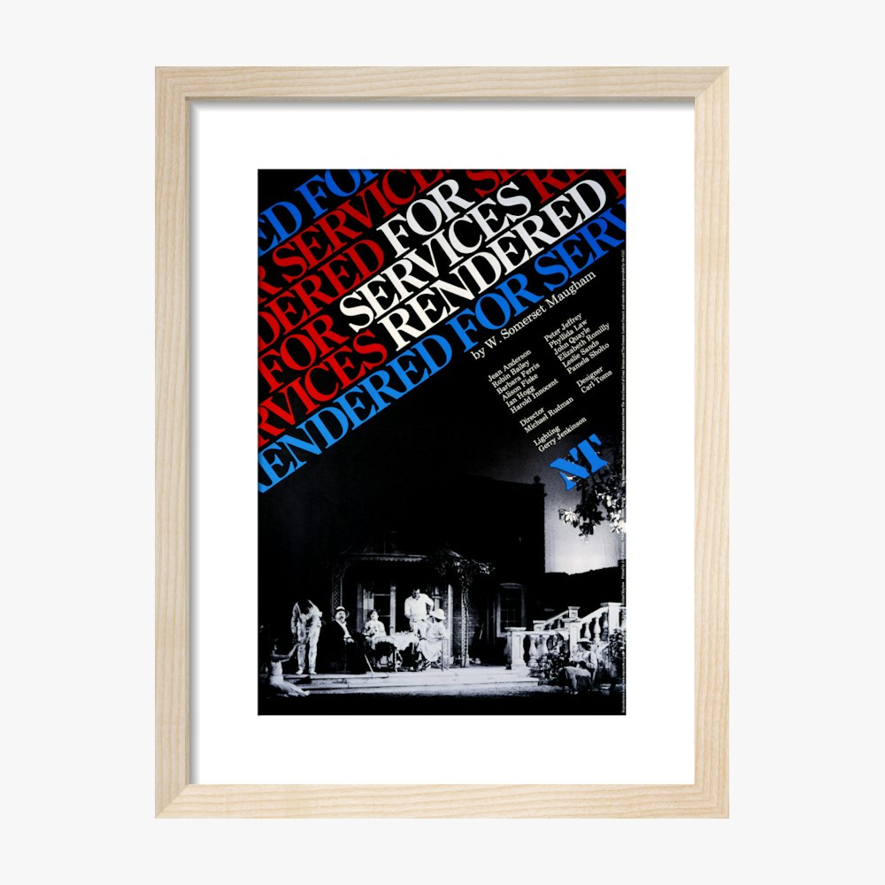For Services Rendered 1979 Print