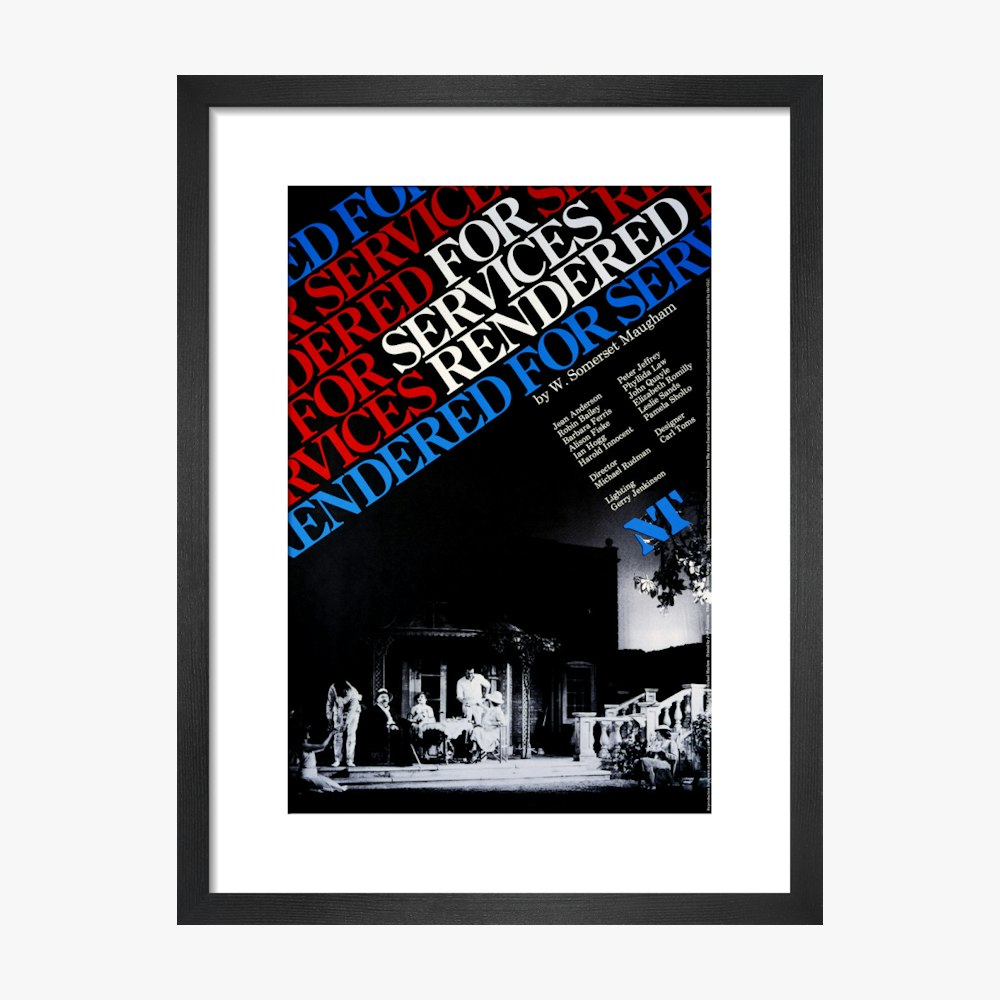 For Services Rendered 1979 Print
