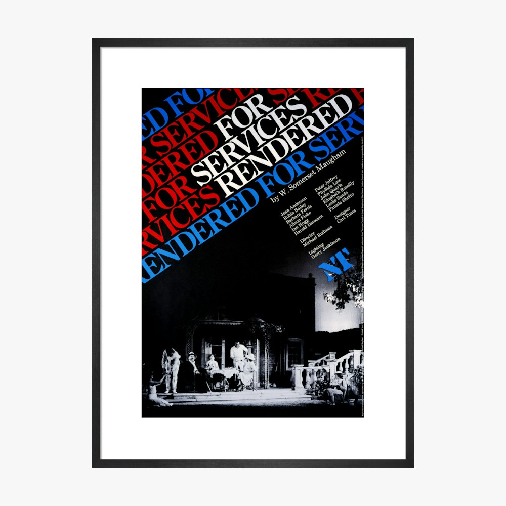 For Services Rendered 1979 Print