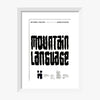 Mountain Language 1988 Print
