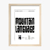 Mountain Language 1988 Print