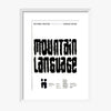 Mountain Language 1988 Print