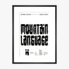 Mountain Language 1988 Print