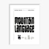Mountain Language 1988 Print