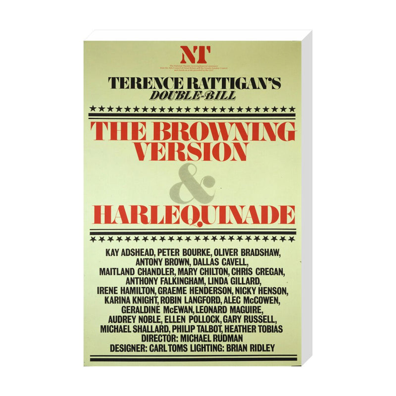 The Browning Version and Harlequinade 1980 Print