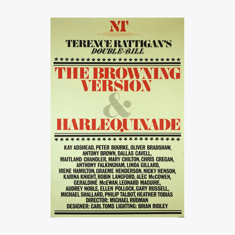 The Browning Version and Harlequinade 1980 Print