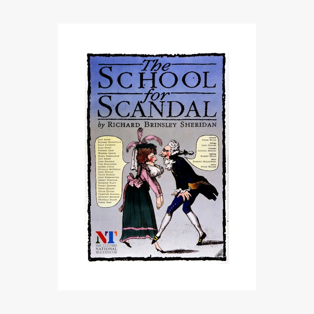 《丑闻学校》1990年印刷版