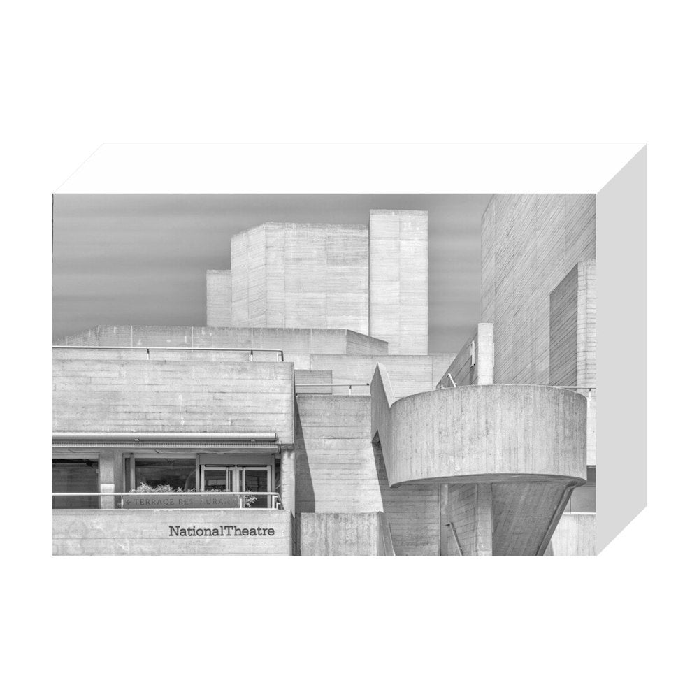 National Theatre Greyscale Print