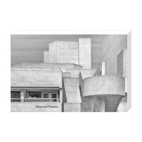 National Theatre Greyscale Print