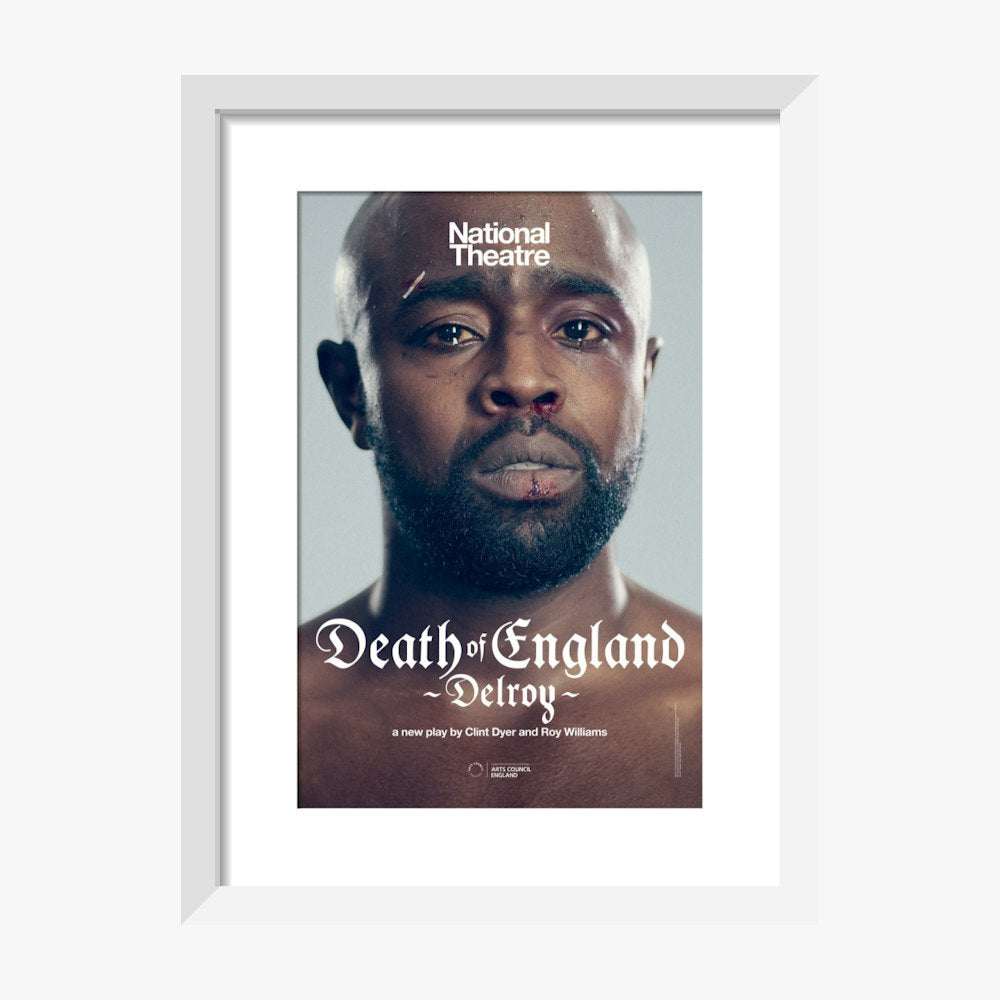 Death of England: Delroy (art print, small, white)