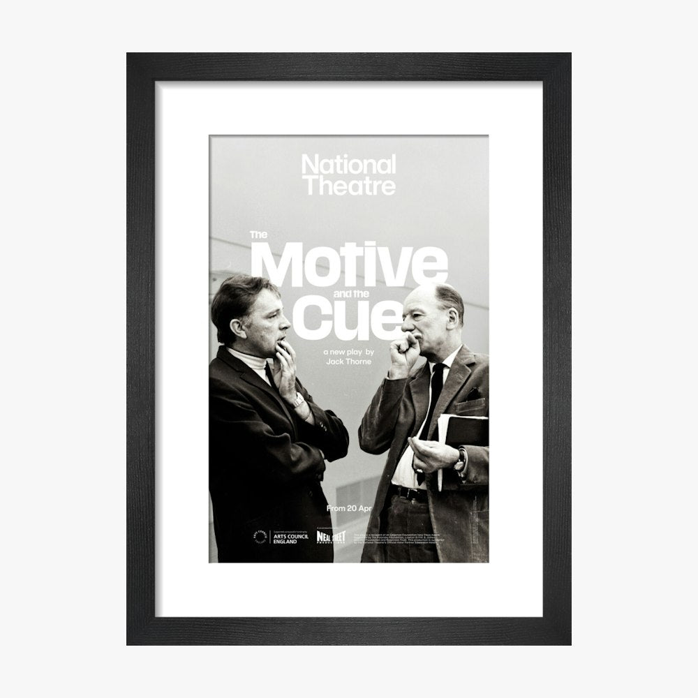 The Motive & The Cue Print (art print, small, black)