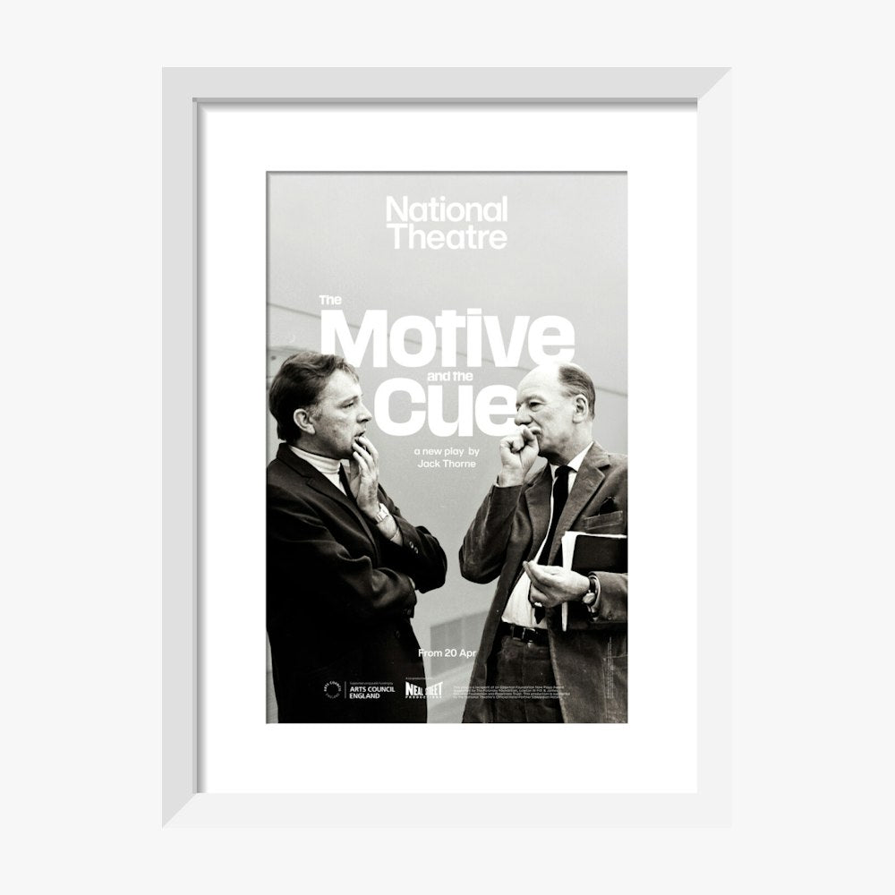 The Motive & The Cue Print (art print, small, white)