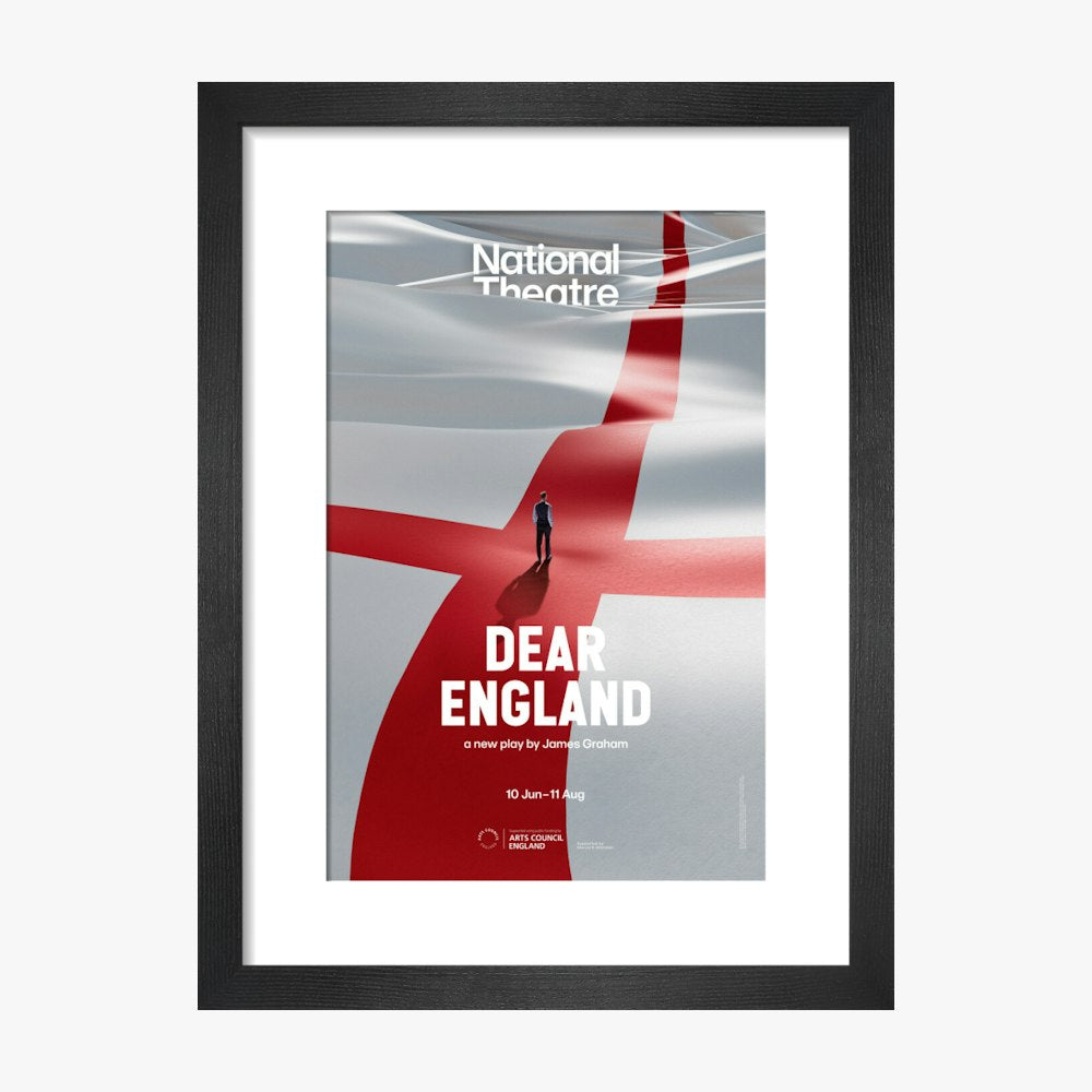 Dear England (art print, small, black)