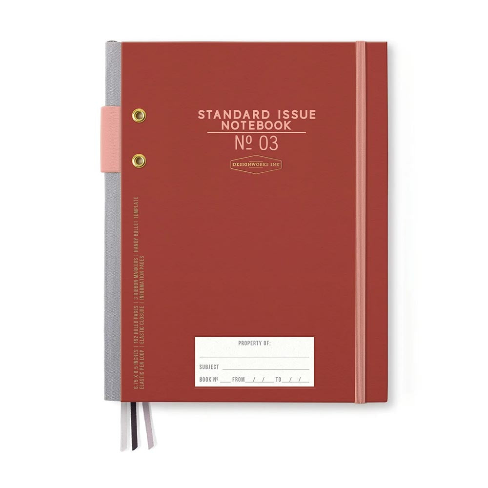 Standard Issue Notebook - Rosewood and Blush