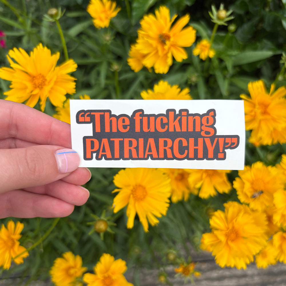 Inter Alia Quote Sticker - Patriarchy