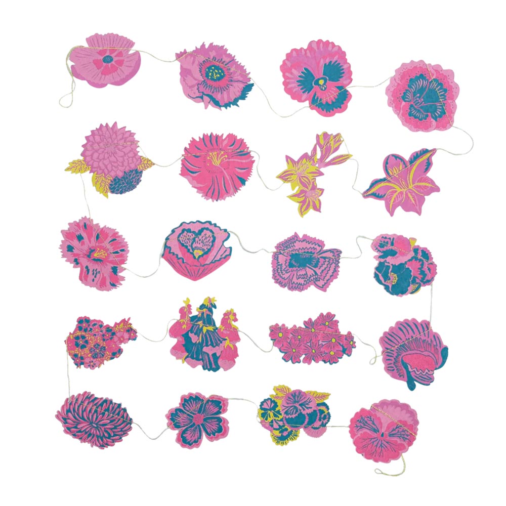 Summer Garden Sewn Garland