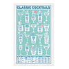 Classic Cocktails Tea Towel