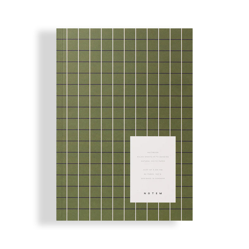 Vita Notebook - Green Grid
