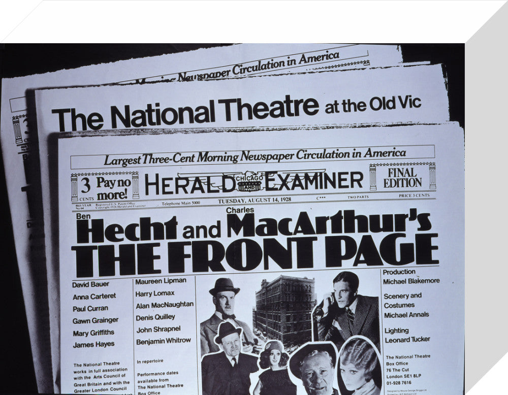 Front Page 1972 Print