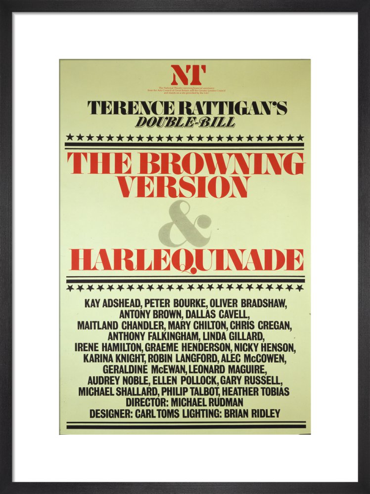 The Browning Version and Harlequinade Custom Print