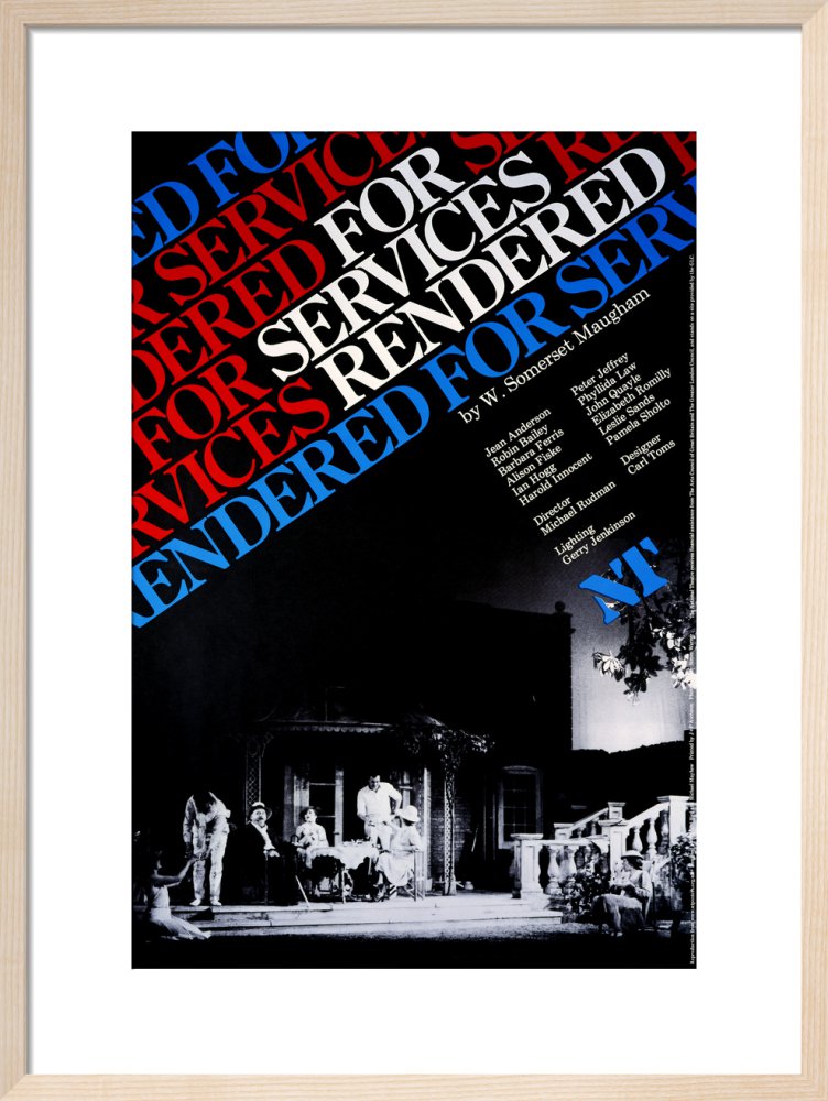 For Services Rendered 1979 Print