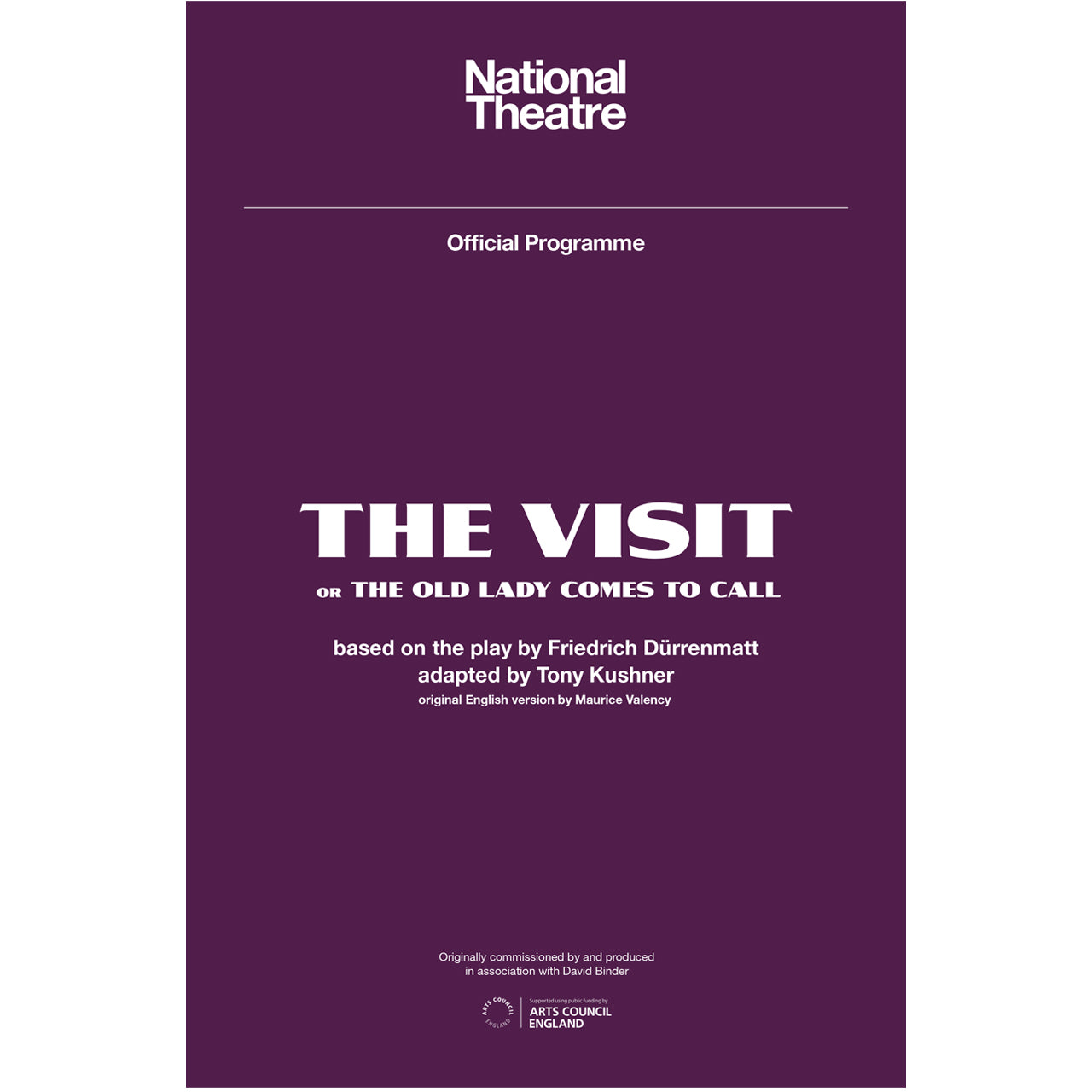 National Theatre Programme 2025