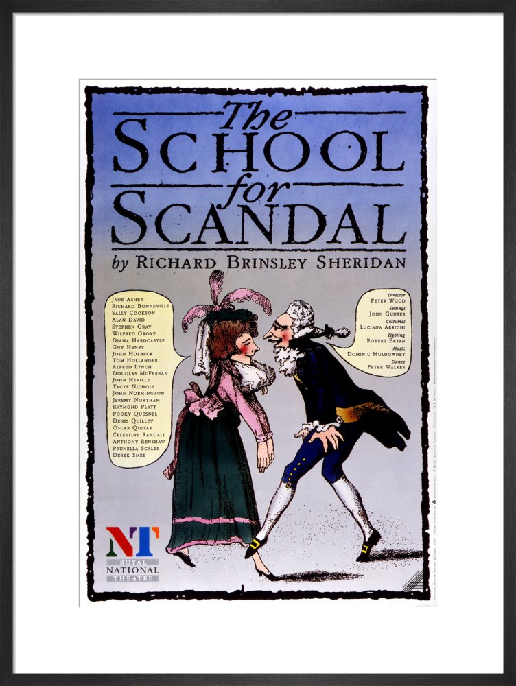 The School for Scandal 1972 Print