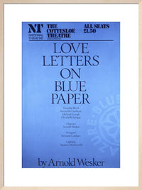 Love Letters on Blue Paper Custom Print