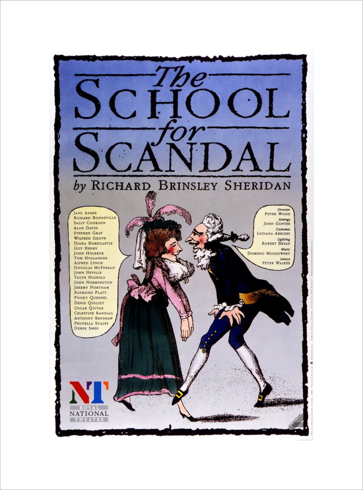 The School for Scandal 1972 Print