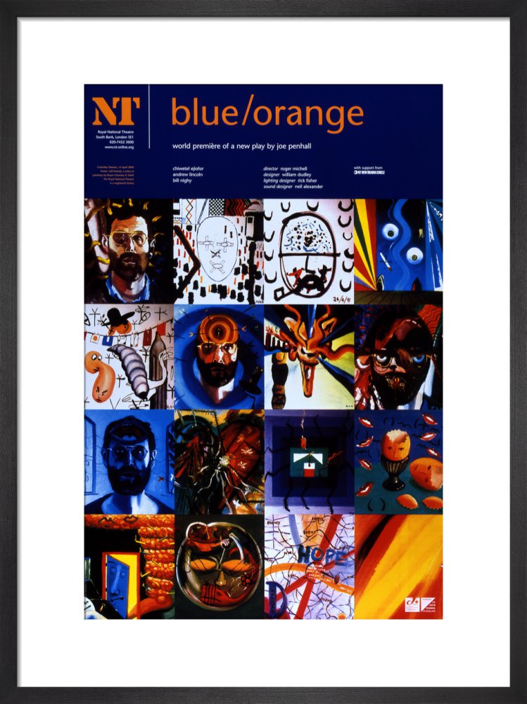 Blue/Orange Print