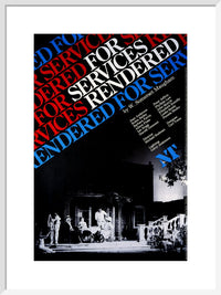 For Services Rendered 1979 Print