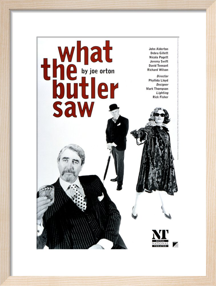 What the Butler Saw Custom Print National Theatre Shop