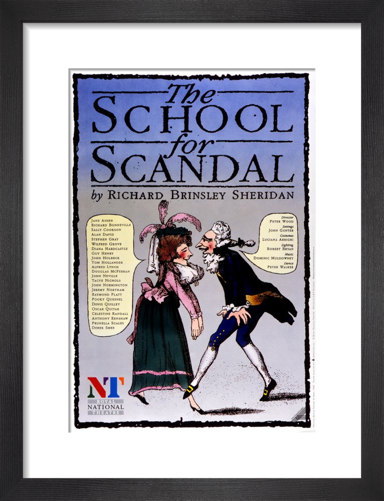 The School for Scandal 1972 Print